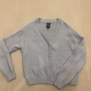GAP light blue long sleeve cardigan